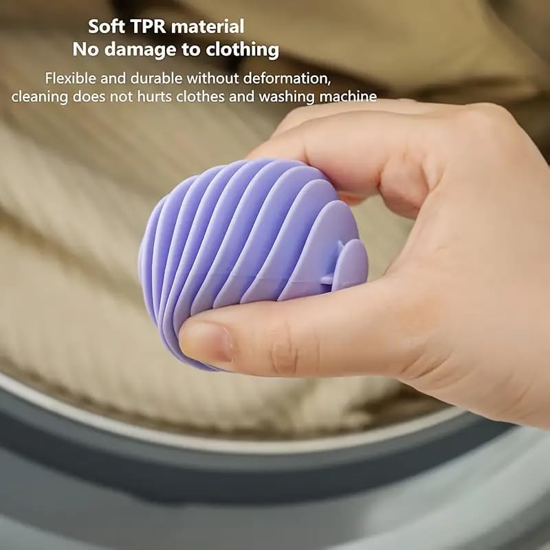 Laundry Anti-Tangle Washing Balls || Fabric Softener & Anti-Wrinkle Dryer Balls for Washing Machine || Reusable Washer Balls for Tangled-Free Clothing (3Pcs Washing Balls)