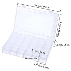 24 Grids Clear Plastic Organizer Box