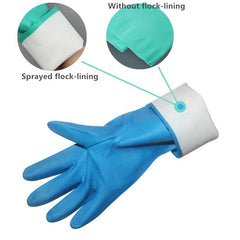 Cleaning Gloves | Reusable Heavy Duty Rubber Gloves for Household Cleaning, Dish Washing, Gardening & Car Washing | Blue (Pack of 2)