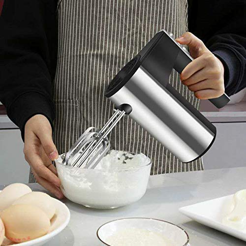 500-Watt Hand Mixer Beater Blender Electric Cream Maker for Cakes with Base 5 Speed Control and 2 Stainless Steel Beaters, Voltage (250)