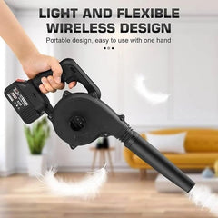 Mini Blower Black | 2 in 1 Cordless Small Blower | Rechargeable | Compact Blower for Inflating, Blowing Leaf, Cordless Blower| Multifunctional Blower Plus Vacuum, Cleaner and Blower