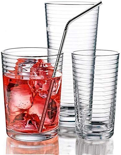 Steel Straws, Bended Stainless Steel Straws for Drinking, Extra Wide Straws for Smoothie, Milkshake Straw, Cold Drink Straw, Reusable Straws, BPA Free, 8 inch Long (8 Bent Straw)