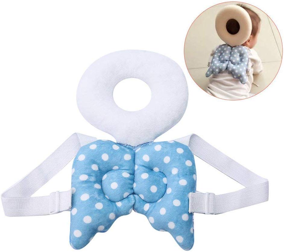 Cotton Baby Head Protector Baby Toddlers Head Safety Pad Cushion Baby Back Protection Prevent Toddlers Injured (Multicolor)