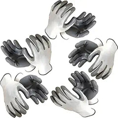 Anti Cutting Cut Resistant Hand Safety Gloves Cut-Proof Protection with Rubber Grade (5 pair)