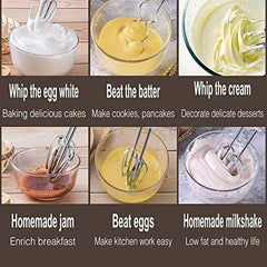 500-Watt Hand Mixer Beater Blender Electric Cream Maker for Cakes with Base 5 Speed Control and 2 Stainless Steel Beaters, Voltage (250)