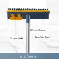 2 in 1 Dehydrated Floor Cleaning Mop 360 Rotatable Adjustable Self-Wringing Floor Cleaning Microfiber Mop Wet and Dry for Bathroom/Office/Home/Outdoor (Green)