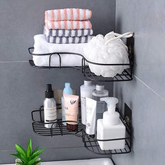 Multipurpose Bathroom Corner Shelf Wall Mount Storage Rack Bathroom Rack Soap Holder Storage Box Shower Rack Shelf, Bathroom Racks and Shelves, Bathroom Stands and Racks (Corner Shelves)