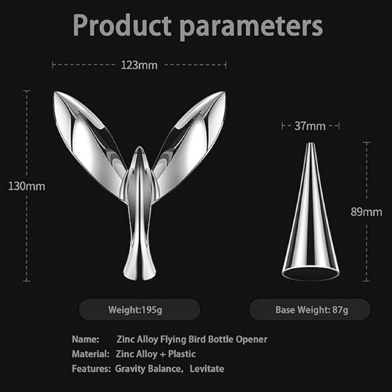 Magical Balance Bird Sculpture – Gravity-Defying Physics Toy for Desk Home Office – Anti-Stress Bird Balancer Decoration for Adults and Kids – Desktop Ornament – Pack of 1