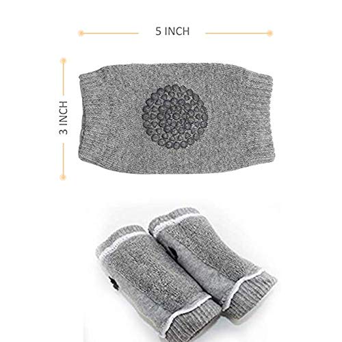 Baby Knee Pads for Crawling, Anti-Slip Padded Stretchable Elastic Cotton Soft Breathable Comfortable Knee Cap Elbow Safety Protector(Multicolour)