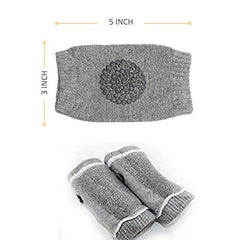 Baby Knee Pads for Crawling, Anti-Slip Padded Stretchable Elastic Cotton Soft Breathable Comfortable Knee Cap Elbow Safety Protector(Multicolour)