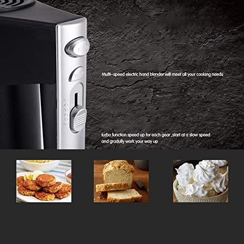 500-Watt Hand Mixer Beater Blender Electric Cream Maker for Cakes with Base 5 Speed Control and 2 Stainless Steel Beaters, Voltage (250)
