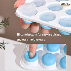 OyzekX Ice Cube Trays Silicone Ice Cube Molds, Easy-Release and Flexible Ice Trays BPA Free, for Whiskey Cocktail, Stackable and Safe Ice Cube Honeycomb Small Cubes Fridge Bar Soft Tray (21 Cavity, 2pc Set)