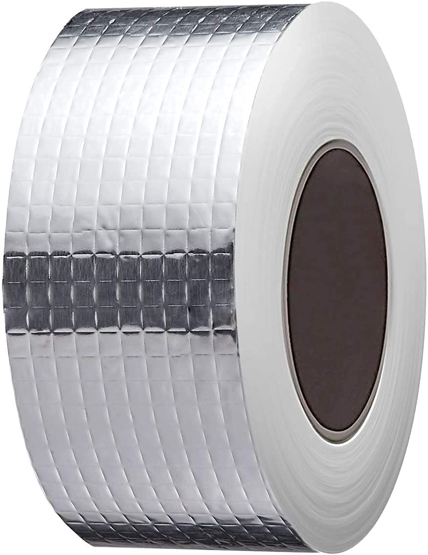 Aluminum Foil Waterproof Leakage Repair Tape for Surface Crack, Roof, Pipe Strong Adhesive Sealing Butyl Rubber Tape (2 inch, 5cm)