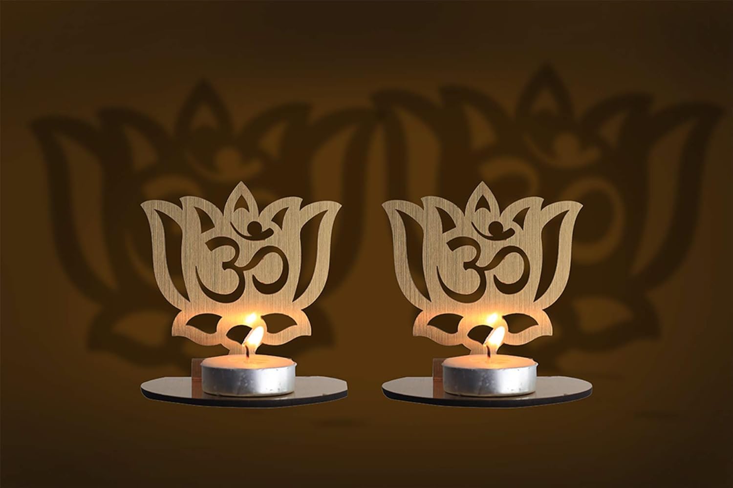 1 piece Lotus Shape Om Diya Candle|Lotus Shape Om Diya