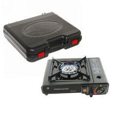 2 In 1 Portable Gas Stove Portable Gas Stove Cooking Gas burner with Carrying Case for Outdoor Camping Hiking Trekking