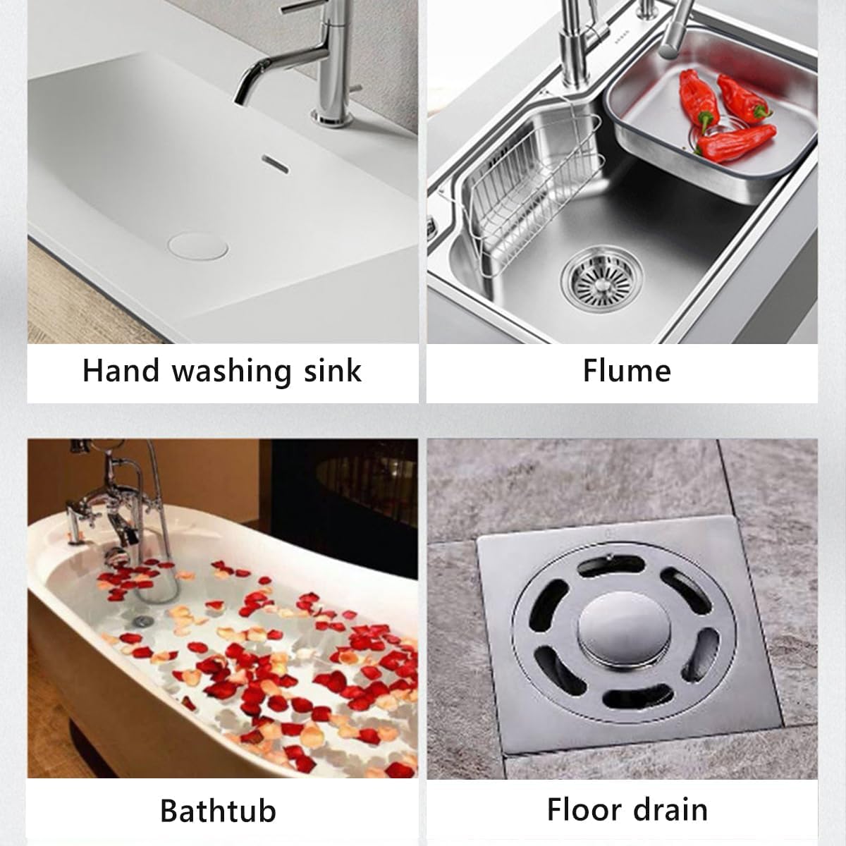 Disposable Shower Drain Hair Catcher, Drain Hair Catcher Waterproof Mesh Stickers for Bathroom Accessories, Apartment Essentials for Kitchen, Sink, Bathtub (10 pcs)