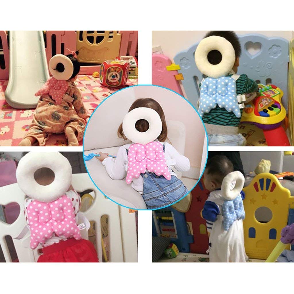 Cotton Baby Head Protector Baby Toddlers Head Safety Pad Cushion Baby Back Protection Prevent Toddlers Injured (Multicolor)