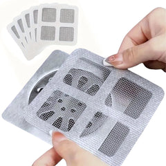 Disposable Shower Drain Hair Catcher, Drain Hair Catcher Waterproof Mesh Stickers for Bathroom Accessories, Apartment Essentials for Kitchen, Sink, Bathtub (10 pcs)