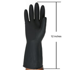 Rubber Cleaning Gloves | Reusable Gloves for Cleaning | Chemicals & Detergents Resistant | Pack of 2 |Heavy Duty Hand Gloves|Hand Gloves for Dish Washing, Gardening & Cleaning