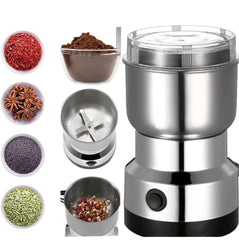 Nima Stainless Steel Electric Grinder & Coffee Maker – Multifunctional Spices Kitchen Mixer Grinder, Masala Processor, Household Coffee Beans Mill- Mini Mixer