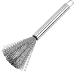 Kitchen Brush, Pan Scrubber, Wok Brush, Pot Scrubber, Dishes Scrub Brush, Steel Scrubbers for Cleaning Dishes, Steel Wool Scrubber with Handle, Steel Scrubber, Steel Scrubber Brush