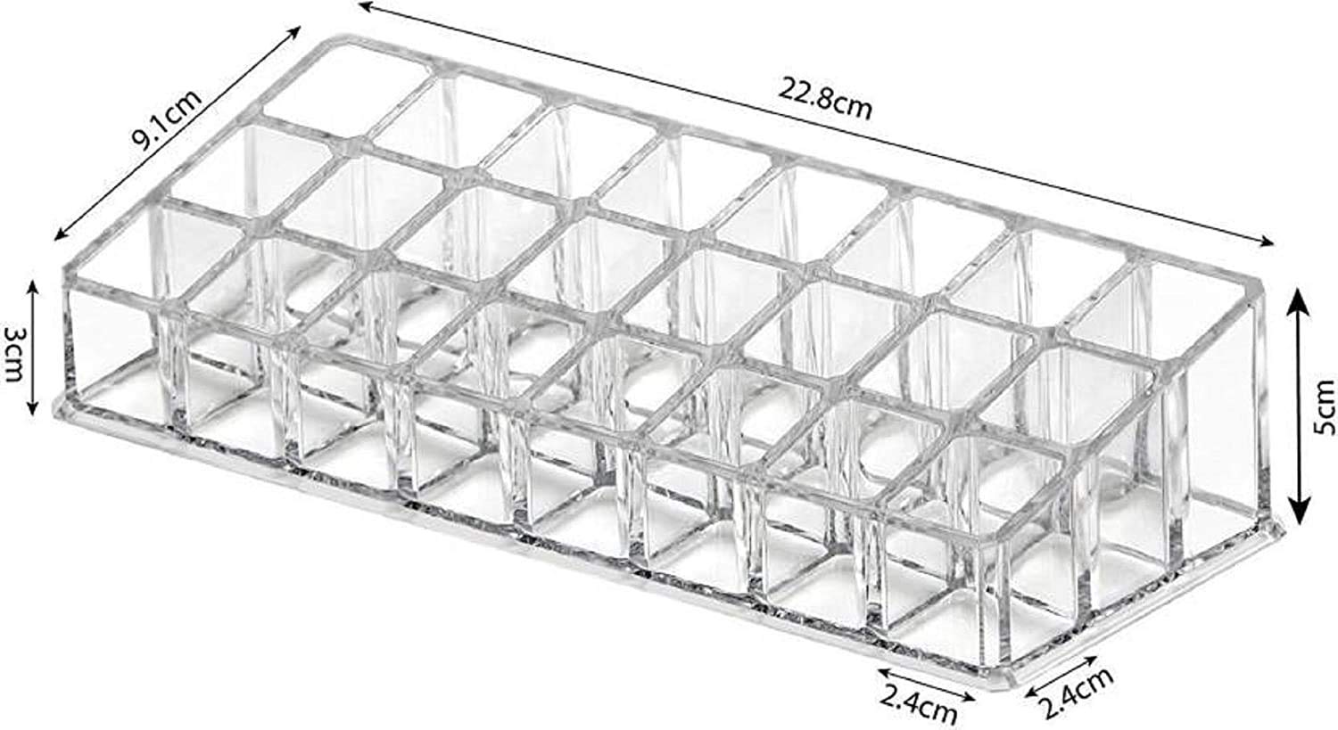 OyzekX Cosmetic Lipstick Makeup Organiser Display Storage Stand Holder (24 Section)
