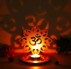 1 piece Om Shape Shadow Tea Light Candle