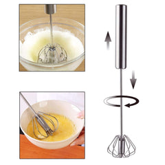 Portable Hand Blender Machine for Kitchen Stainless Steel Mini Handheld Drink Frother Former Mixing Coffee,Hot Milk,Latte Coffee,Stirrer Egg Beater (Silver- Steel)