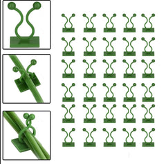 Wall Fixture Clips Plant Climbing Plant Fixer Self-Adhesive Hook Plant Vine Traction Invisible Wall Vines Fixture Wall Sticky Hook Vines Fixing Clip (Green)