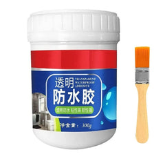 Crack Seal Agent with Brush Transparent Waterproof Resin Epoxy for Roof Leakage Crack Seal Glue Roof Water Leakage Solution Water Proof Glue for Waterproofing