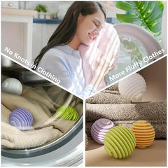 Laundry Anti-Tangle Washing Balls || Fabric Softener & Anti-Wrinkle Dryer Balls for Washing Machine || Reusable Washer Balls for Tangled-Free Clothing (3Pcs Washing Balls)