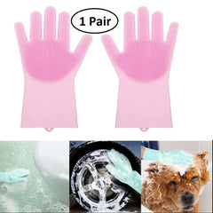 Cleaning Gloves | Reusable Heavy Duty Rubber Gloves for Household Cleaning, Dish Washing, Gardening & Car Washing | Blue (Pack of 2)