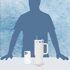 Tumbler With Handle and Straw Lid