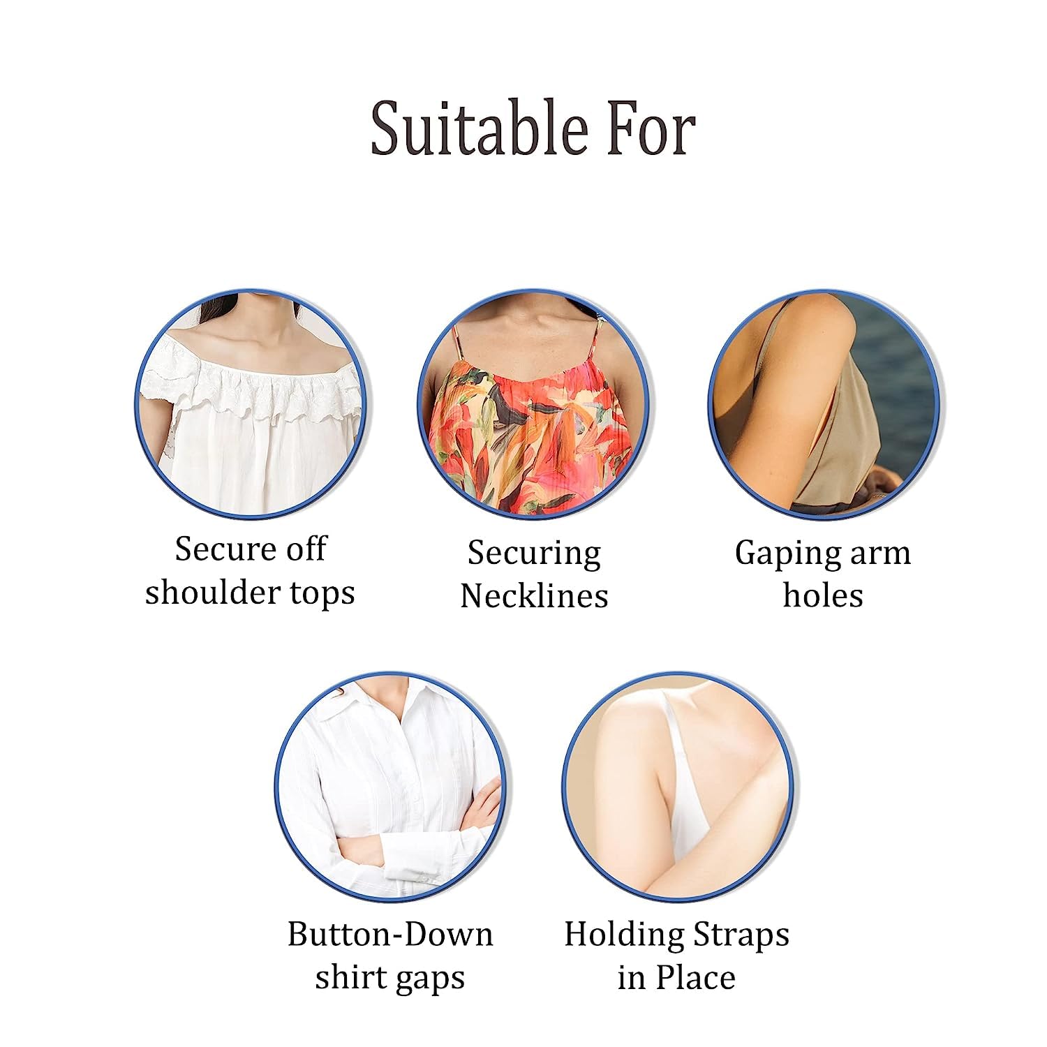 Double Sided Tape for Clothes Fashion Dressing Tape/Invisible Double-sided Body Tape, Clothing Bra Strip, Bikini Tape for Women, Body Clothing Stickers (36 Pack)