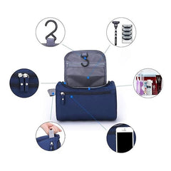 Professional Cosmetic Makeup Pouch Makeup Bag Kit Storage Organizer Travel Toiletry Vanity Bag with Compartment for Women, Men (Blue) TSB 6 small blue