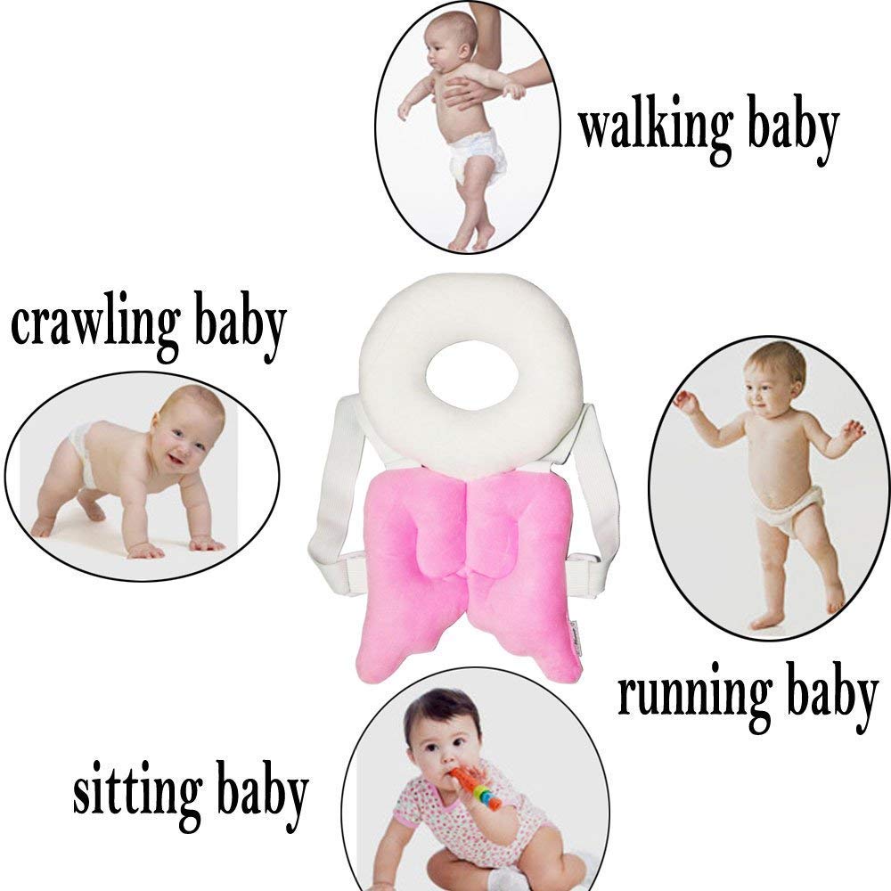 Cotton Baby Head Protector Baby Toddlers Head Safety Pad Cushion Baby Back Protection Prevent Toddlers Injured (Multicolor)