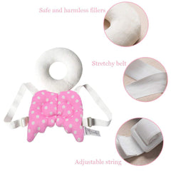Cotton Baby Head Protector Baby Toddlers Head Safety Pad Cushion Baby Back Protection Prevent Toddlers Injured (Multicolor)
