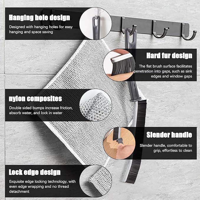 GADGETS Mini Gap Cleaning Brush Hard Bristle Gap Brush for Cleaning Multipurpose Crevice Cleaning Brush Dead Corner Cleaning Brush Used for Home Toilet Bathroom Kitchen Tiles Window Slots (1 pcs)