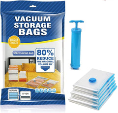 Vacuum Packing Bags Storage Ziplock Space Saver Reusable Travel Bag For Clothes, Blankets, Bedding, Comforter, Pillows Could Save Your Space(Pack of 5)