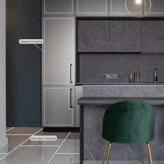 Tile Stickers Decorative Floor Wall Sticker Foil Line Peel and Stick Adhesive Waterproof