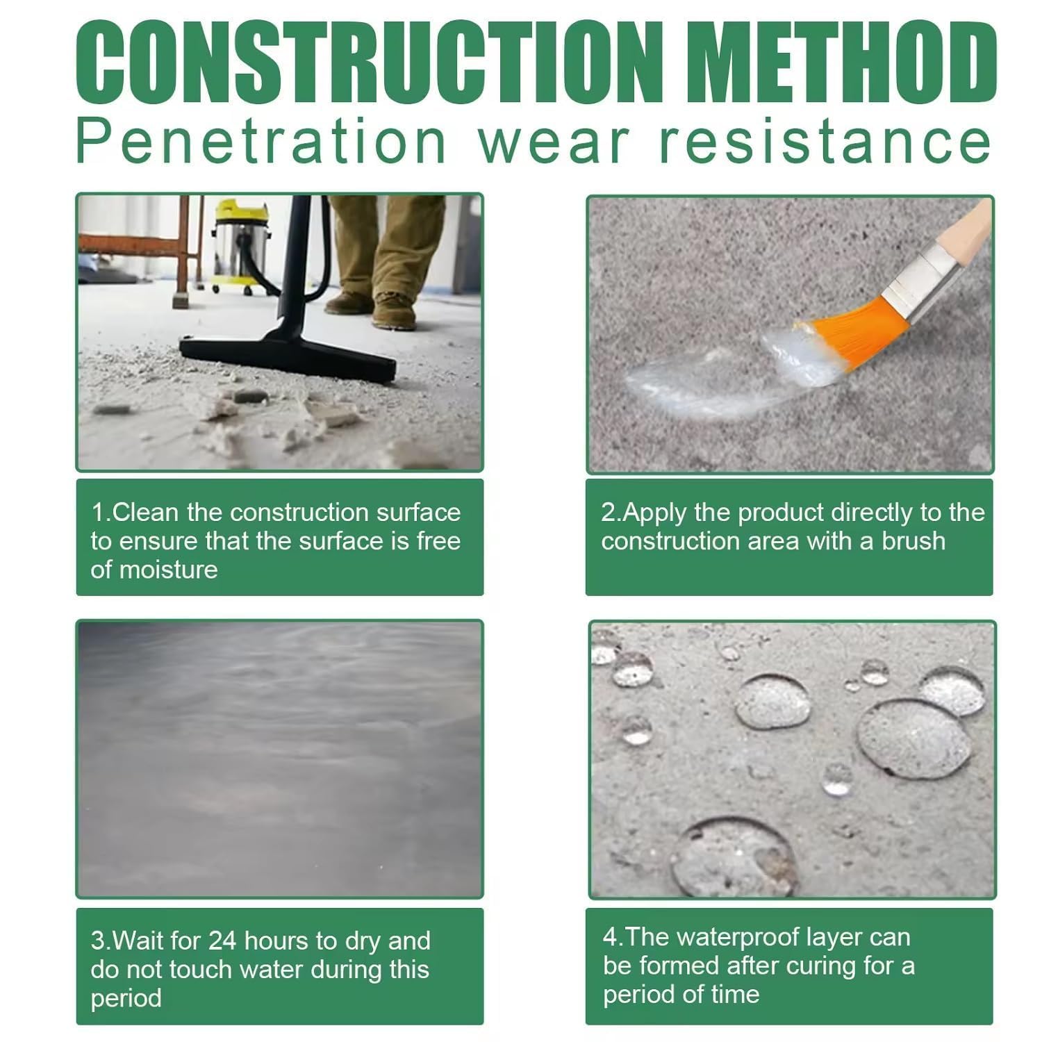 Crack Seal Agent with Brush Transparent Waterproof Resin Epoxy for Roof Leakage Crack Seal Glue Roof Water Leakage Solution Water Proof Glue for Waterproofing