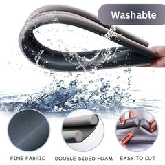 Door Bottom Sealing Strip Guard for Home | (39 inches) | Door Stoppers | Door Seal | Door Closers | Sound-Proof Reduce Noise Energy Saving Weather Stripping | Waterproof - Brown (Pack of 2)