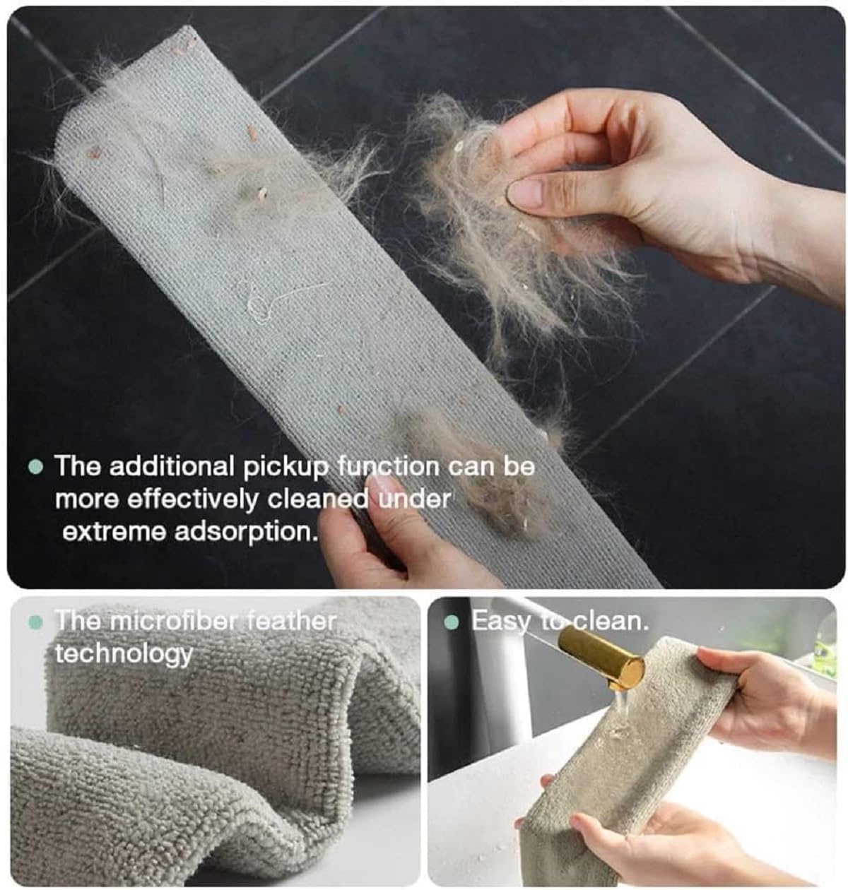 Gap Dust Cleaner Microfiber Duster for Bed Sofa High Ceilings Under Appliance Couch Fridge Furniture Cleaning Washable & Retractable Brush Stainless Steel Extension Long Handle Pole