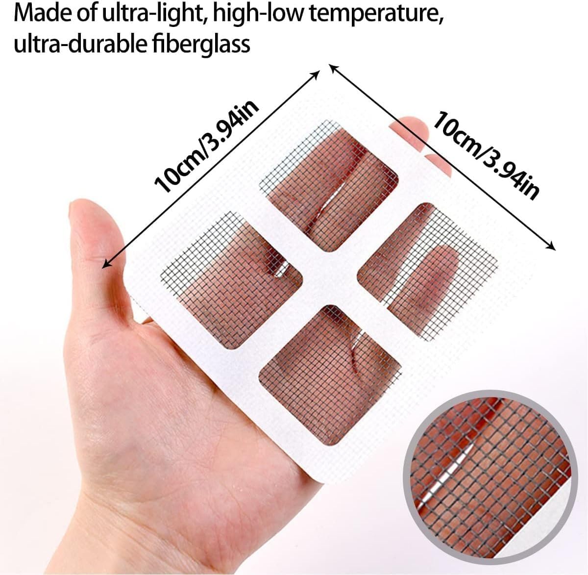 Disposable Shower Drain Hair Catcher, Drain Hair Catcher Waterproof Mesh Stickers for Bathroom Accessories, Apartment Essentials for Kitchen, Sink, Bathtub (10 pcs)