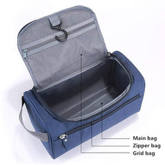 Professional Cosmetic Makeup Pouch Makeup Bag Kit Storage Organizer Travel Toiletry Vanity Bag with Compartment for Women, Men (Blue) TSB 6 small blue