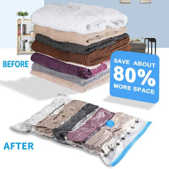 Vacuum Packing Bags Storage Ziplock Space Saver Reusable Travel Bag For Clothes, Blankets, Bedding, Comforter, Pillows Could Save Your Space(Pack of 5)
