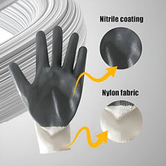Anti Cutting Cut Resistant Hand Safety Gloves Cut-Proof Protection with Rubber Grade (5 pair)