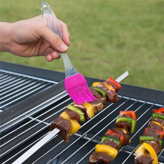 Silicon Oil Basting & Pastry Brushes for Grilling, Tandoor, Cooking, Baking, Glazing, BBQ Kitchen, Multicolor (Set of 2, Big, 9 inch Each)