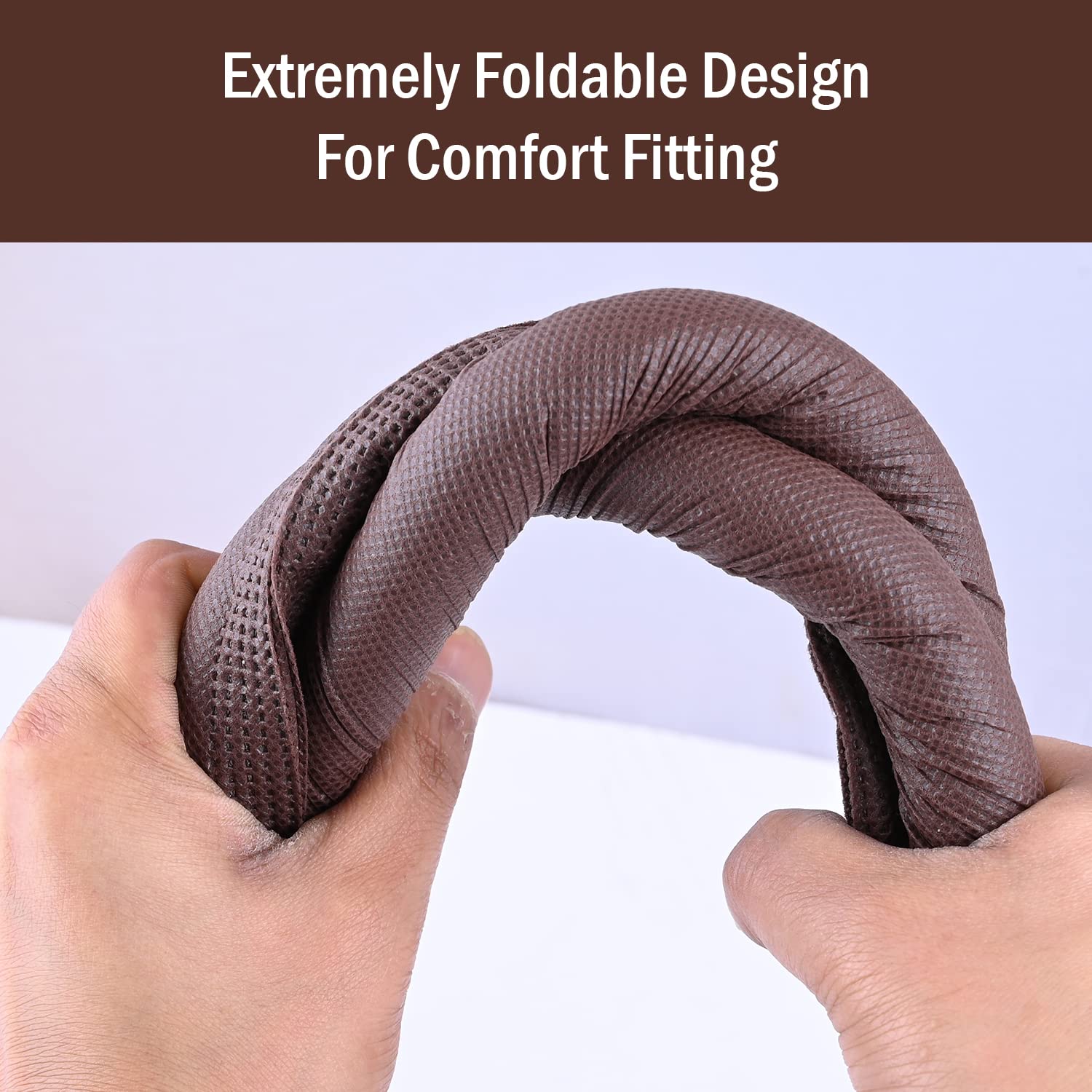 Door Bottom Sealing Strip Guard for Home | (39 inches) | Door Stoppers | Door Seal | Door Closers | Sound-Proof Reduce Noise Energy Saving Weather Stripping | Waterproof - Brown (Pack of 2)