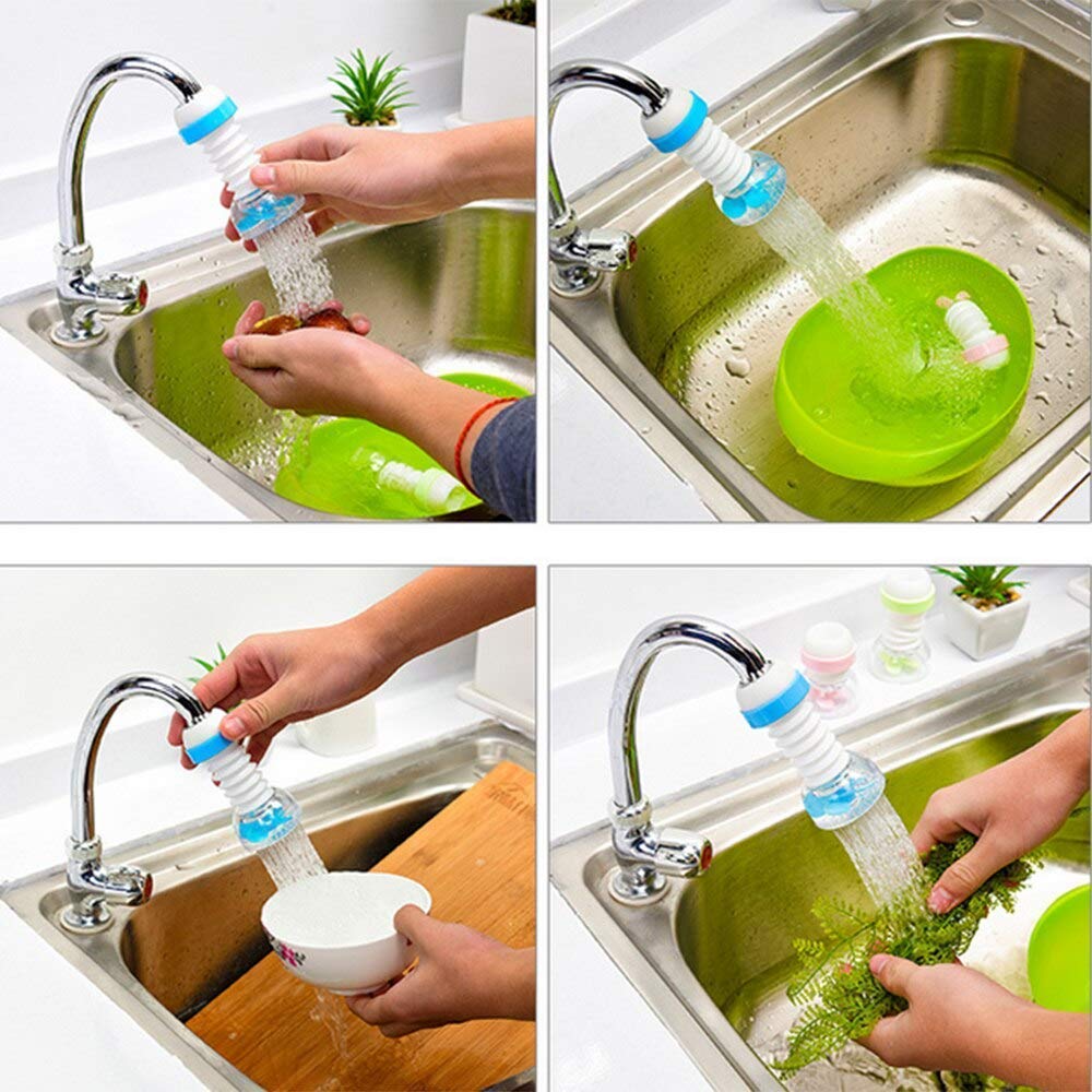 Kitchen Faucet Adjustable Tap Extender Faucet Saving Water for Kitchen Water Outlet Shower Head Water Filter Sprinkler (Anti Faucet)